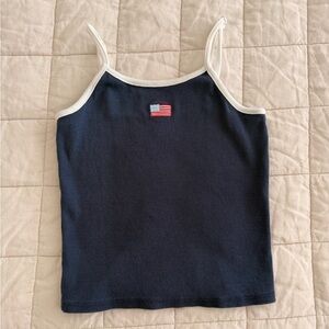 art class - Size M (8) - Navy Camisole with American Flag Accent